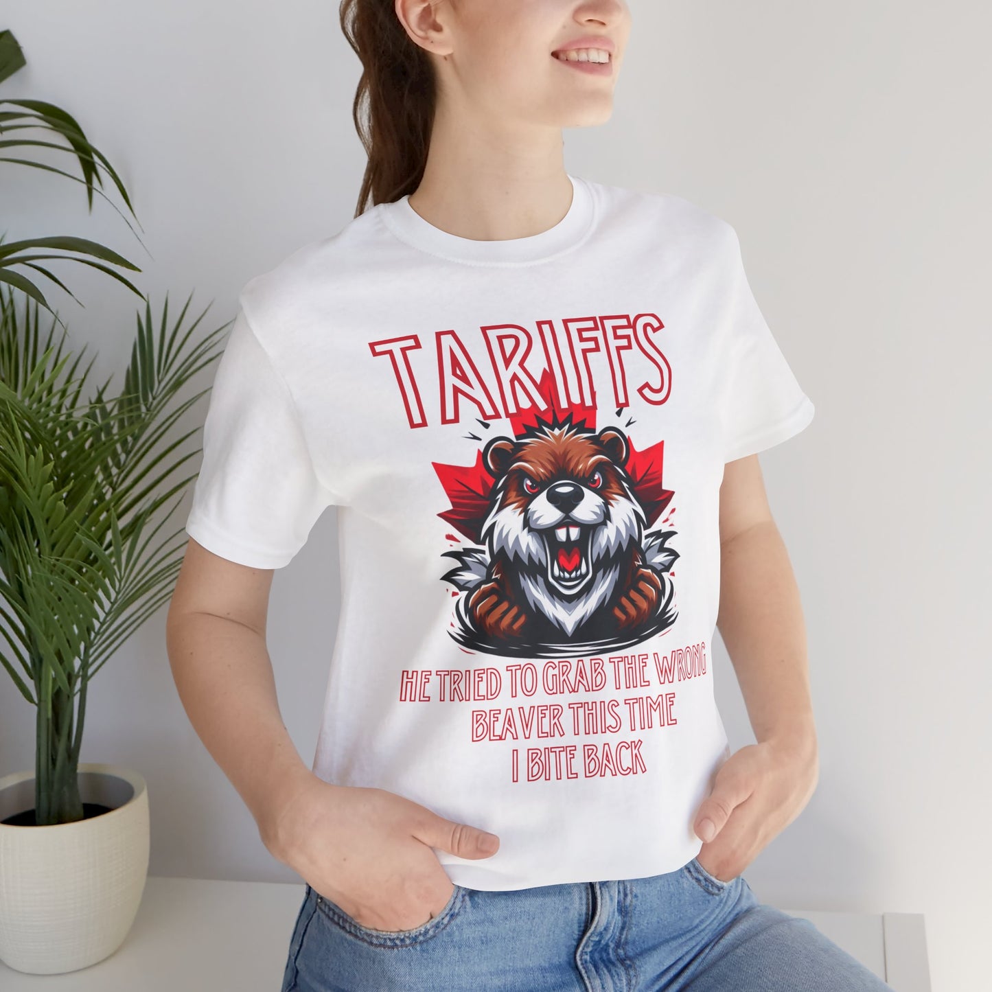 Tariffs He Tried To Grab The Wrong Beaver Soft Unisex Tshirt