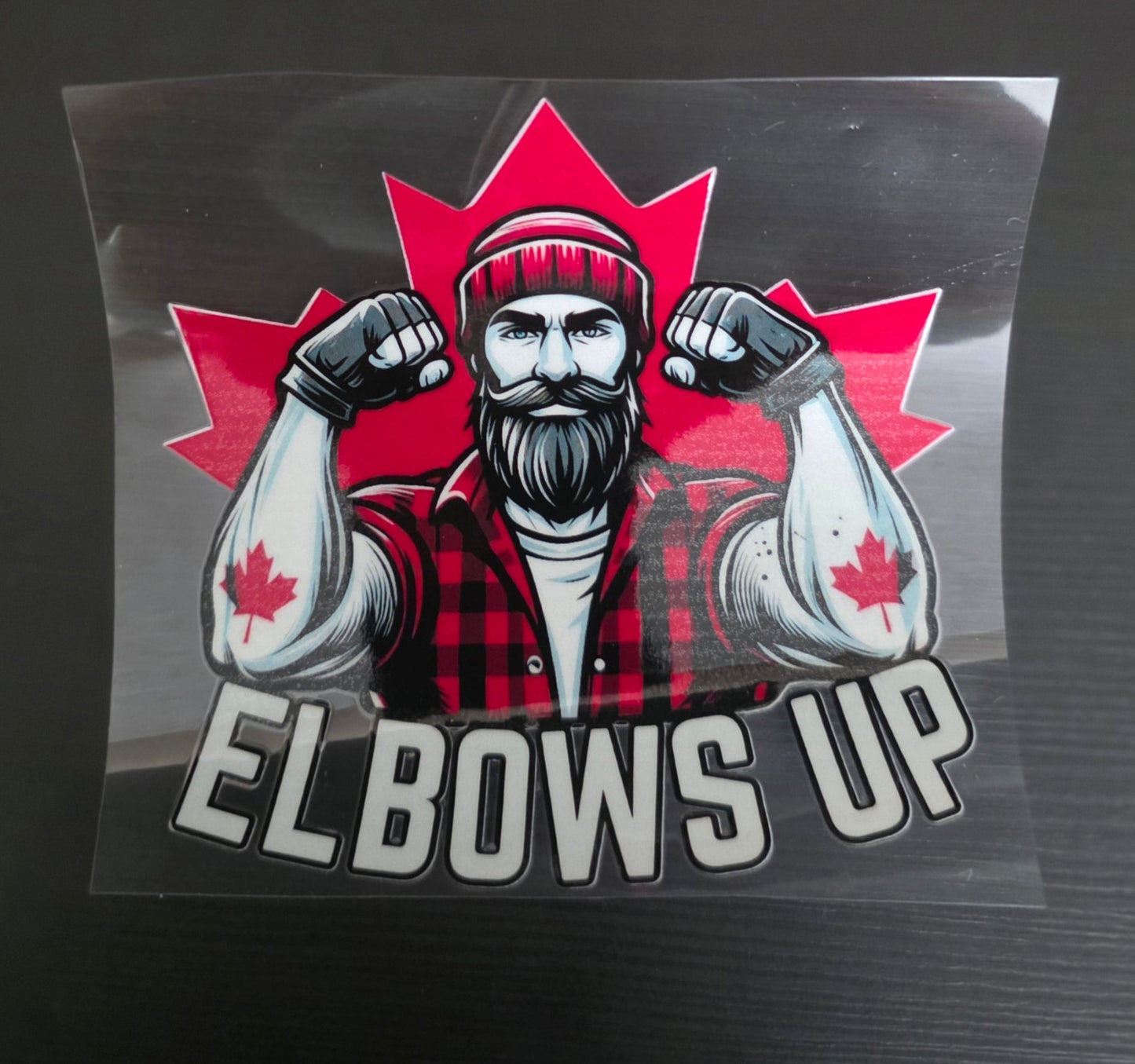 Elbows Up LumberJack Decal